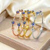 Wholesale Ins Style Devil's Eye Electroplated Stainless Steel Bracelet