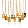 Wholesale Ins Style Diamond Inlaid Stainless Steel Pendant Necklace With Constellation Crown Heart Shape Flowers Cartoon Characters Star Geometric Animals Zodiac Patterns For Women