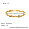 Wholesale Ins Style Diamondencrusted Triangular Stainless Steel 18K Gold Plated Bracelet Jewelry Accessories For Women