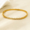 Wholesale Ins Style Diamondencrusted Triangular Stainless Steel 18K Gold Plated Bracelet Jewelry Accessories For Women