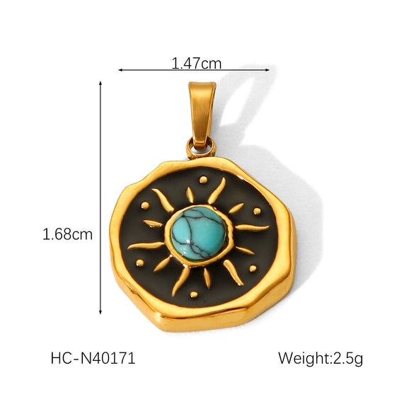 Wholesale Ins Style Dripping Oil Stainless Steel Jewelry Accessories With Star Moon Heart Love Eyes Fish Patterns For Women