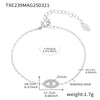 Wholesale Ins Style Ferris Wheel And Devil's Eye Inlaid Zircon Jewelry Set Made Of Titanium Steel And Stainless Steel With Electroplating For Unisex