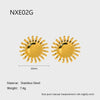 Wholesale Ins Style Flower Shape 18K Gold Plated Stainless Steel Earrings For Women