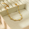 Wholesale Ins Style Flower Stainless Steel 18K Gold Plated Bracelet For Women