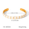 Wholesale Ins Style Geometric Dripping Oil Stainless Steel Bracelet For Women Luxury Highend Jewelry