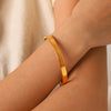 Wholesale Ins Style Geometric Electroplated Stainless Steel Ring Bracelet For Women Non Fading Jewelry