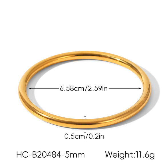 Wholesale Ins Style Geometric Electroplated Stainless Steel Ring Bracelet Light Luxury Jewelry
