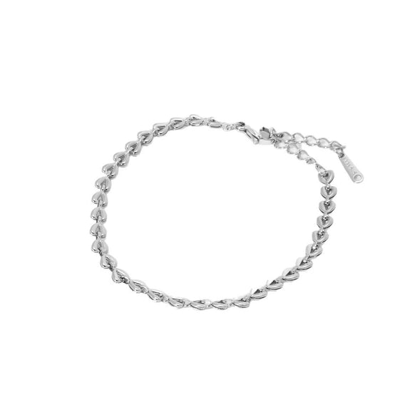 Wholesale Ins Style Geometric Heart Shape Stainless Steel 18K Gold Plated Bracelet Jewelry For Women