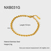 Wholesale Ins Style Geometric Heart Shape Stainless Steel 18K Gold Plated Bracelet Jewelry For Women
