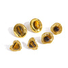 Wholesale Ins Style Geometric Heartshaped Vacuum Real Gold Plated Stainless Steel Earrings For Women