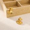 Wholesale Ins Style Geometric Irregular Twisted 18K Gold Plated Stainless Steel Ear Studs Earrings