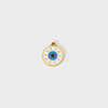 Wholesale Ins Style Geometric Oil Dripping Return Pattern Peach Heart Round Devil's Eye Stainless Steel Pendant Jewelry Accessory Hanging Ornament