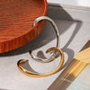 Wholesale Ins Style Geometric Open Bracelet Stainless Steel 18K Gold Electroplated Jewelry Accessories