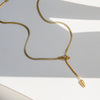 Wholesale Ins Style Geometric Snake Head Stainless Steel Electroplated Long Necklace Jewelry For Women