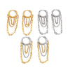 Wholesale Ins Style Geometric Stainless Steel Electroplated Earrings For Women