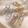 Wholesale Ins Style Geometric Stainless Steel Electroplated Earrings For Women