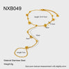Wholesale Ins Style Geometric Stainless Steel Electroplated Ring Bracelet For Women