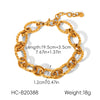 Wholesale Ins Style Geometric Stainless Steel Electroplated Women's Bracelet