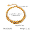 Wholesale Ins Style Geometric Stainless Steel Electroplated Women's Bracelet