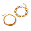 Wholesale Ins Style Geometric Stainless Steel Electroplated Women's Bracelet
