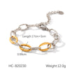 Wholesale Ins Style Geometric Stainless Steel Electroplated Women's Bracelet
