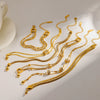 Wholesale Ins Style Geometric Stainless Steel 18K Gold Vacuum Plated Women's Bracelet