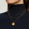 Wholesale Ins Style Geometric Sun Compass Pendant Stainless Steel Necklace Gold Plated For Women