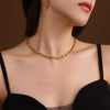 Wholesale Ins Style Geometric Titanium Steel Cuban Chain Jewelry Set Including Necklaces Earrings And Hand Accessories For Women