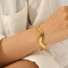 Wholesale Ins Style Geometric Wavy Eightpointed Star Diamond Stainless Steel Bracelet