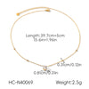 Wholesale Ins Style Geometric Zircon Pendant 18K Goldplated Stainless Steel Necklace For Women