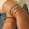Wholesale Ins Style Light Luxury Geometric Stainless Steel 18K Gold Plated Butterfly Flower Bracelet Jewelry For Women