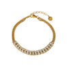 Wholesale Ins Style Light Luxury Geometric Stainless Steel 18K Gold Plated Butterfly Flower Bracelet Jewelry For Women