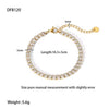 Wholesale Ins Style Light Luxury Geometric Stainless Steel 18K Gold Plated Butterfly Flower Bracelet Jewelry For Women