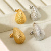 Wholesale Ins Style Light Luxury Matte Geometric Water Drop Goldplated Stainless Steel Earrings For Women