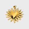 Wholesale Ins Style Lotus Heart Star Moon Pendant Gold Plated Stainless Steel Jewelry Accessories