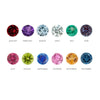 Wholesale Ins Style Minimalist Starry Sky Birthstone Copper Pendant Electroplated Jewelry Accessories