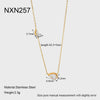 Wholesale Ins Style Minimalist Teardrop Zircon Stainless Steel 18K Gold Plated Pendant Necklace For Women