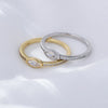 Wholesale Ins Style Modern Style Korean Style Oval Sterling Silver Zircon Rings