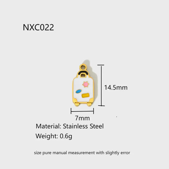 Wholesale Ins Style Oil Dripping Return Pattern Stainless Steel Pendant Jewelry Accessories For Women