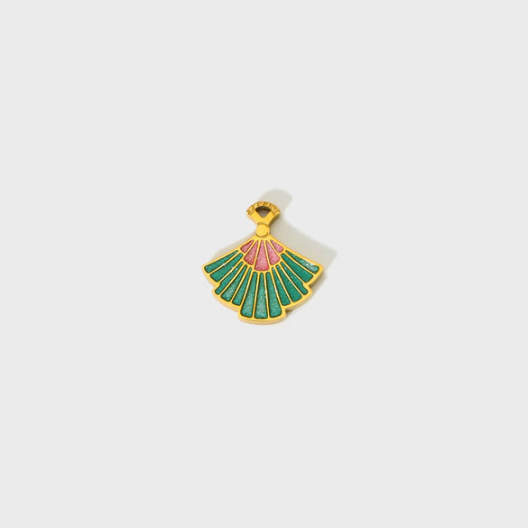 Wholesale Ins Style Oil Dripping Return Pattern Stainless Steel Pendant Jewelry Accessories For Women