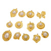 Wholesale Ins Style Stainless Steel Imitation Pearl Pendant Jewelry Accessories With 18K Gold Electroplated Totem Pattern Handmade
