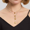 Wholesale Ins Style Sunflower Moon Star Zircon Stainless Steel Necklace With Vacuum Real Gold Plating In Pvd Furnace For Women