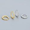Wholesale Ins Style Ushaped S925 Silver Electroplated Micro Inlay Women's Earrings
