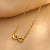 Wholesale Ins Style Women's Stainless Steel Jewelry Set With Cross Crown Roman Numerals Infinity Symbol Electroplated Necklace Bracelet Earrings