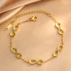 Wholesale Ins Style Women's Stainless Steel Jewelry Set With Cross Crown Roman Numerals Infinity Symbol Electroplated Necklace Bracelet Earrings
