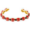 Wholesale Insect Beetle Bracelet Copper Oildropping Sweet Style