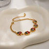 Wholesale Insect Bracelet For Women Stainless Steel Electroplating Geometric Ladybug Design