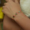 Wholesale Insect Bracelet For Women Stainless Steel Electroplating Geometric Ladybug Design