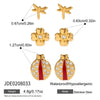 Wholesale Insect Shape Stainless Steel Electroplated Earrings For Women