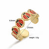 Wholesale Insect Shaped Copper Ring With Dripping Oil Design Personality Style For Women